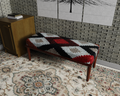Black & Red Diamond Kilim bench 1