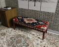 Navy Kilim Medallion bench 1