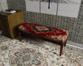 Crimson & Navy Royal Persian bench 1