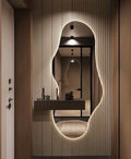 Female Silhouette LED Backlit Entryway Mirror