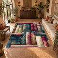 Library Books Pattern printed area rug