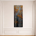 Autumn Birch Forest canvas wall art, unframed canvas