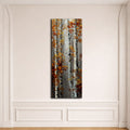 Autumn Birch Trees canvas wall art, unframed canvas