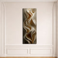 Cream Silk Drapery Abstract canvas wall art, unframed canvas