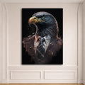 Eagle Businessman Portrait canvas wall art, unframed canvas