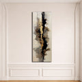 Gold and Black Neutral Abstract canvas wall art, unframed canvas