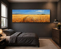 Golden Wheat Field Countryside canvas wall art, unframed canvas