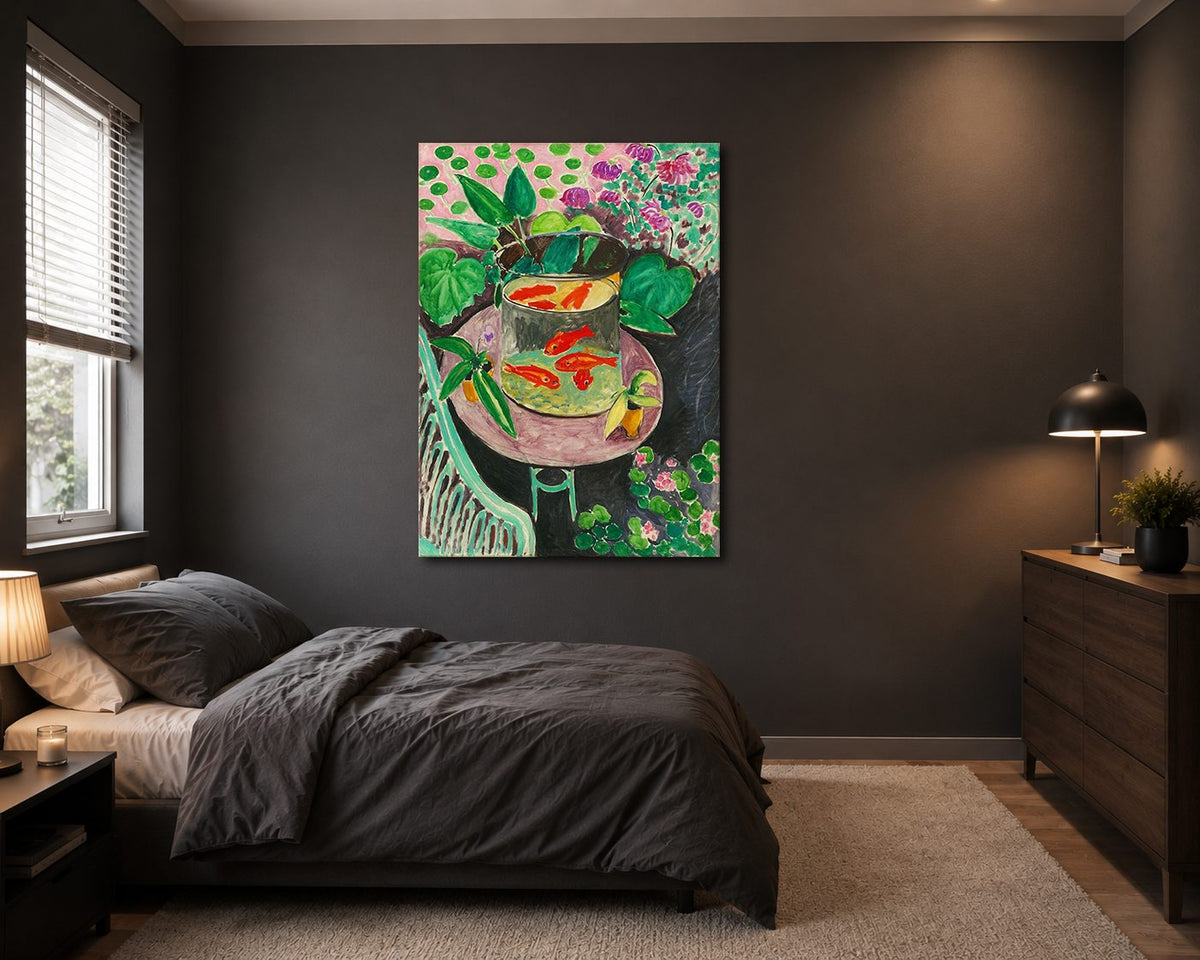 Goldfish by Henri Matisse canvas wall art, unframed canvas