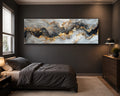 Gray and Gold Marble Abstract canvas wall art, unframed canvas