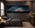 Milky Way Arch over Mountains canvas wall art, unframed canvas