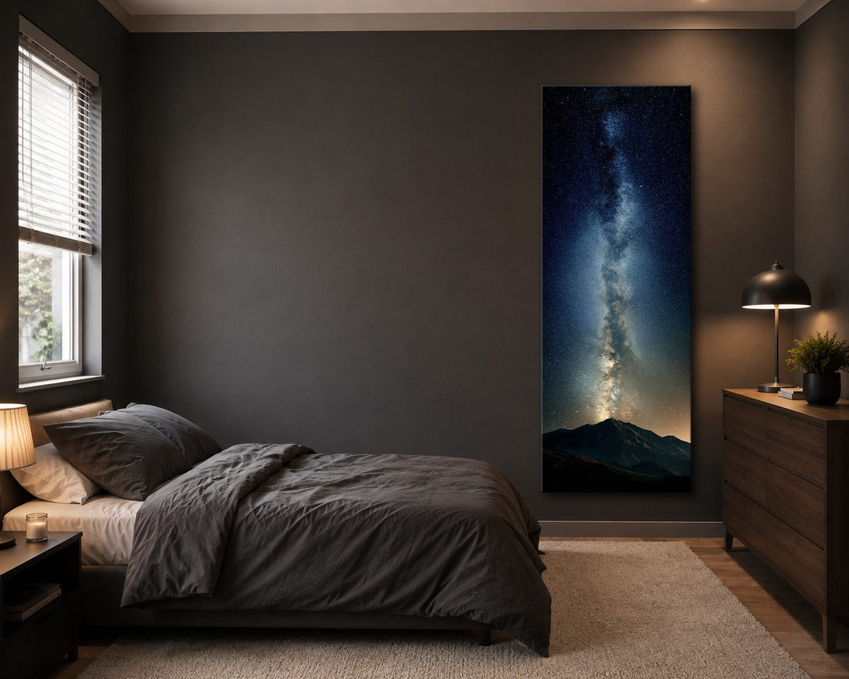 Milky Way Night Sky canvas wall art, unframed canvas