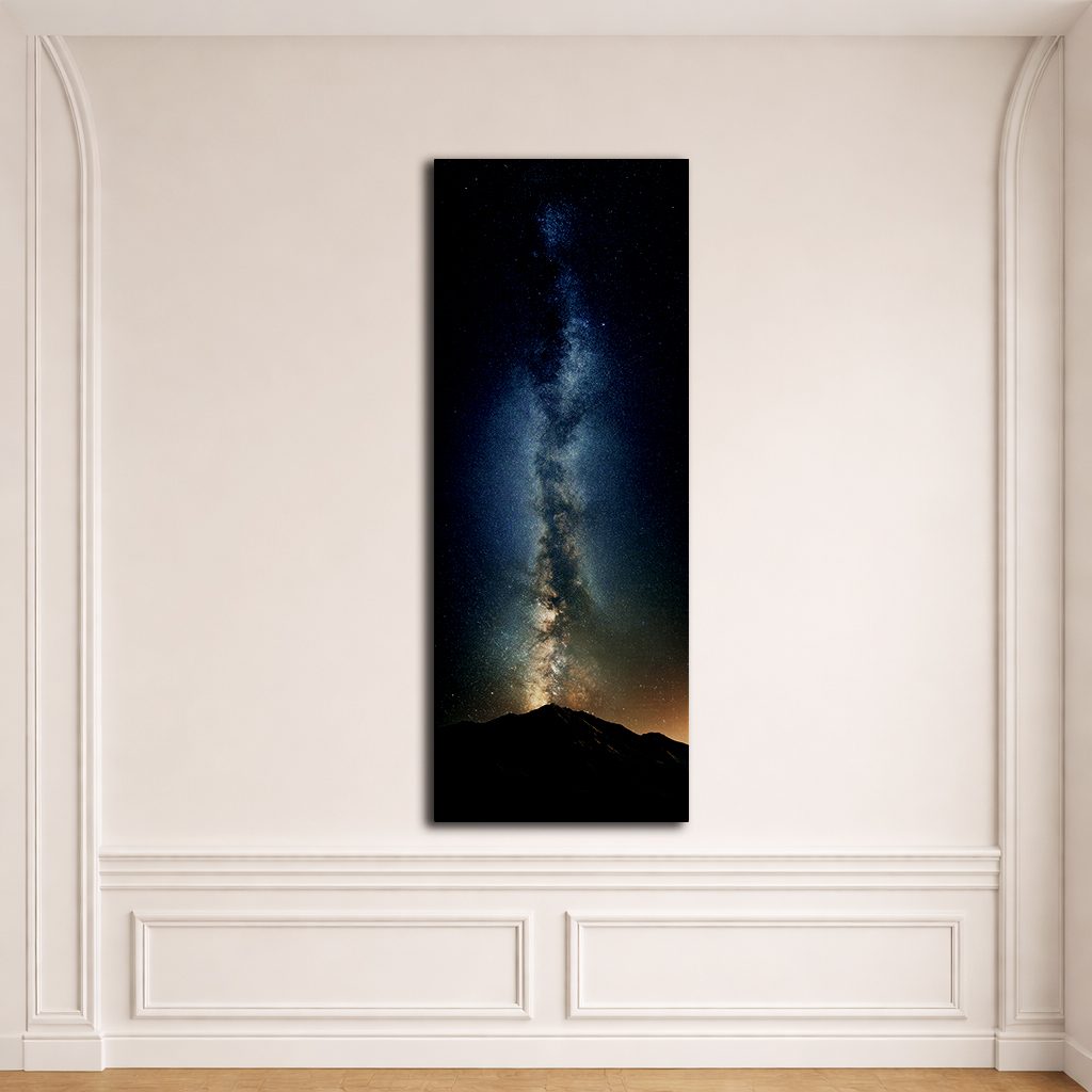 Milky Way Night Sky canvas wall art, unframed canvas