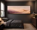 Peach Desert Sand Dunes canvas wall art, unframed canvas