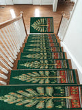Emerald Tree of Life Folk Art non-slip stair mat