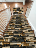 Black and Gold Chess Pieces non-slip stair mat