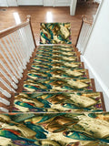 Vintage Kingfisher Birds non-slip stair mat