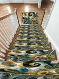 Jazz Music Instruments Abstract non-slip stair mat