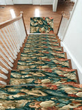 Mermaid and Seashell Floral non-slip stair mat