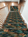 Dark Tropical Panther Jungle non-slip stair mat