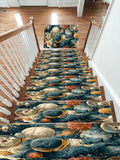 Space Cats and Planets non-slip stair mat