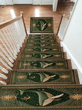 Green Whale Starry Night non-slip stair mat