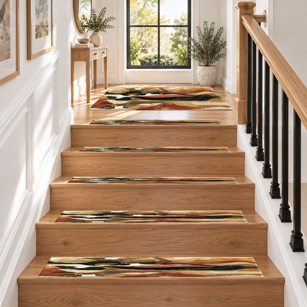 Elegant Women Silhouettes Abstract non-slip stair mat