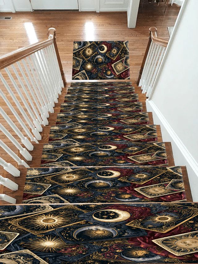 Celestial Tarot Cards non-slip stair mat