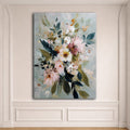 Soft Watercolor Floral Bouquet canvas wall art, unframed canvas