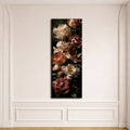 Vintage Roses and Peonies Bouquet canvas wall art, unframed canvas