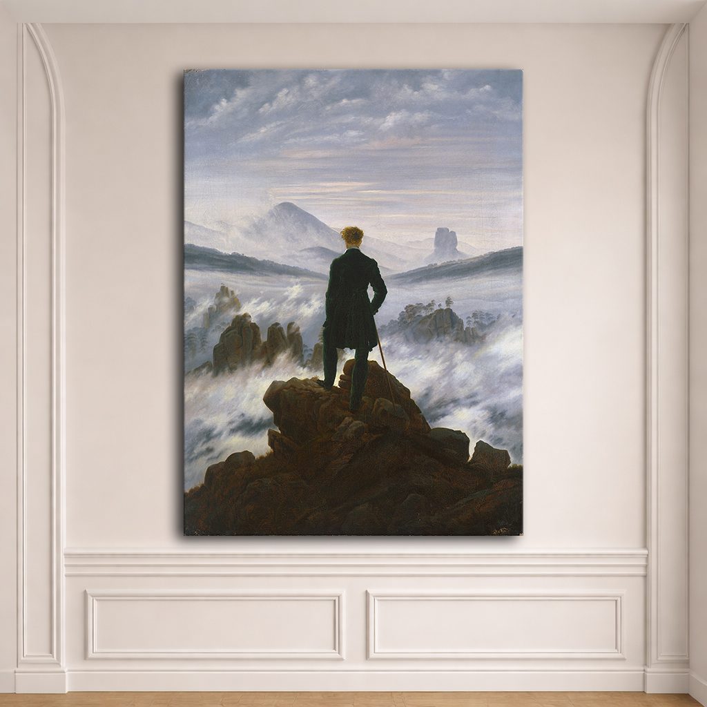 Wanderer above the Sea of Fog by Caspar David Friedrich canvas wall art, unframed canvas